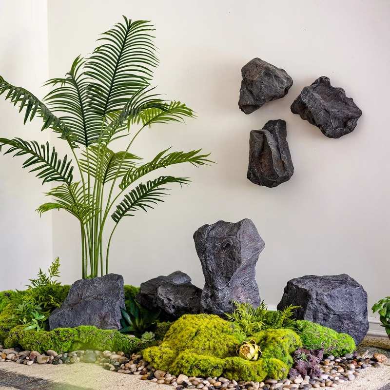 精品仿真假石头模具花园庭院景观户外设计鱼缸假山造景假道具创意