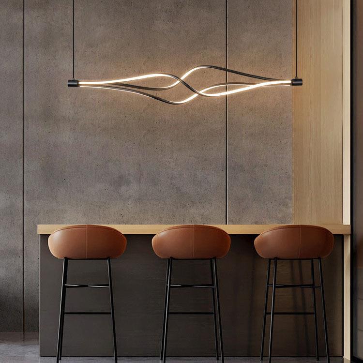 工厂简极约吊灯1.5米意大利设计.8餐师厅吧台线条112吊1灯