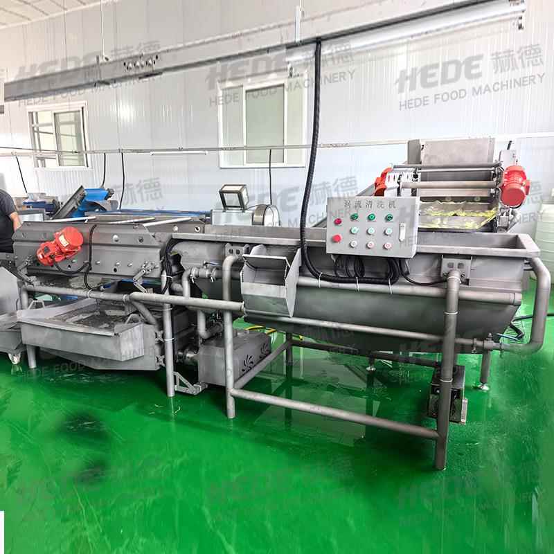 水净菜加蔬工流线 切割菜清洗机 净菜WKE高流低工位涡清洗设备