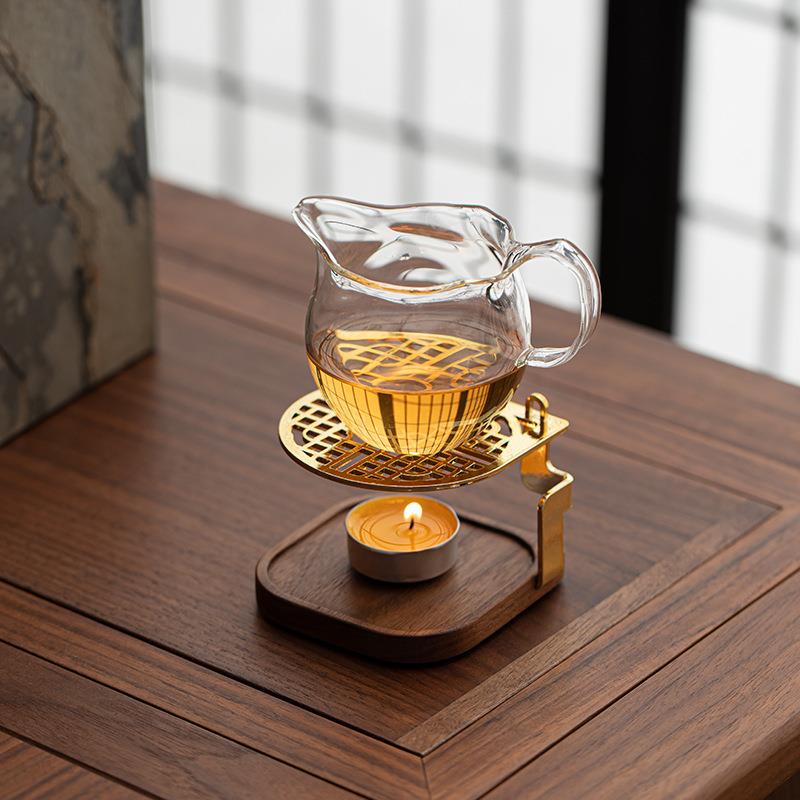 新款温茶炉蜡烛加热茶壶底座茶杯保温茶壶底托小火炉烤茶器温茶器