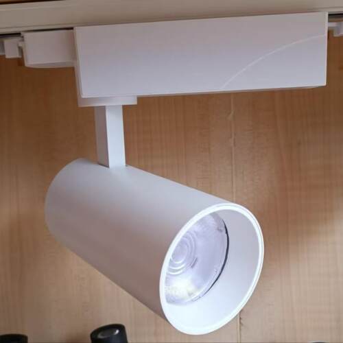 轨道灯外壳 COB12W20W30W LED导轨灯配件黑色白色射灯防眩路轨