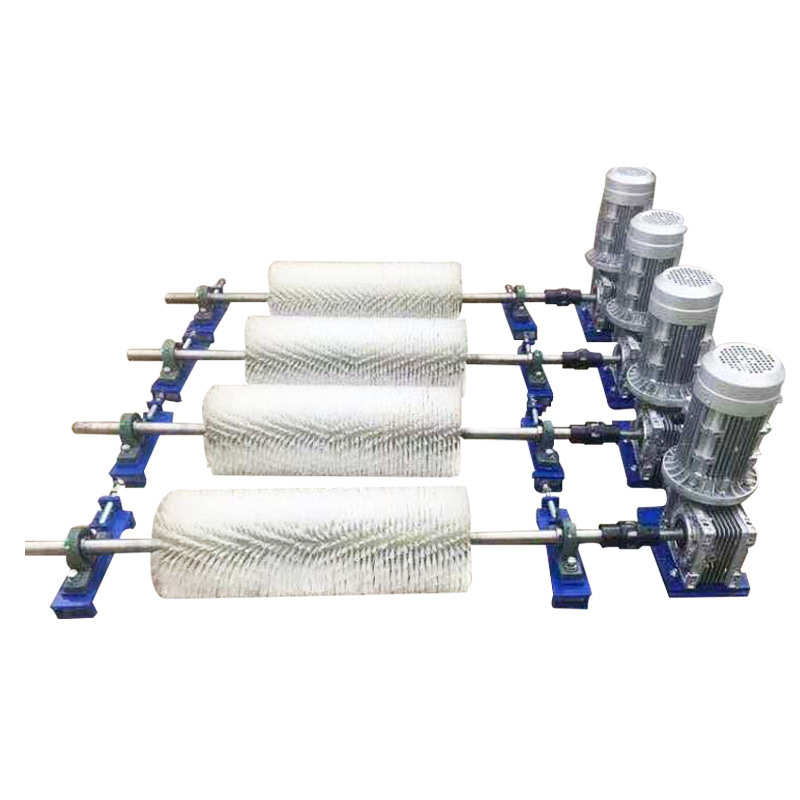 厂家直供电动毛刷清扫器 输送带清扫器毛刷滚无动力毛刷清扫器