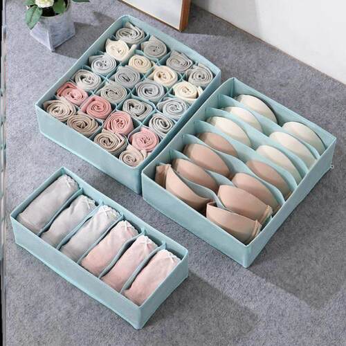 Drawer type underwear storage boxes wardrobe space 收纳盒
