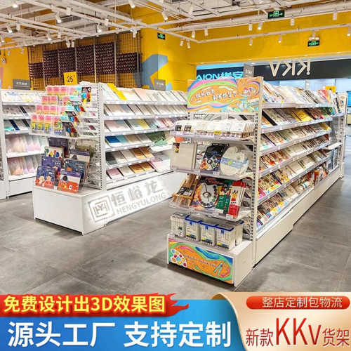 爆款轻型角钢便利潮玩精品店货架样品体育用品超市展示货架定制