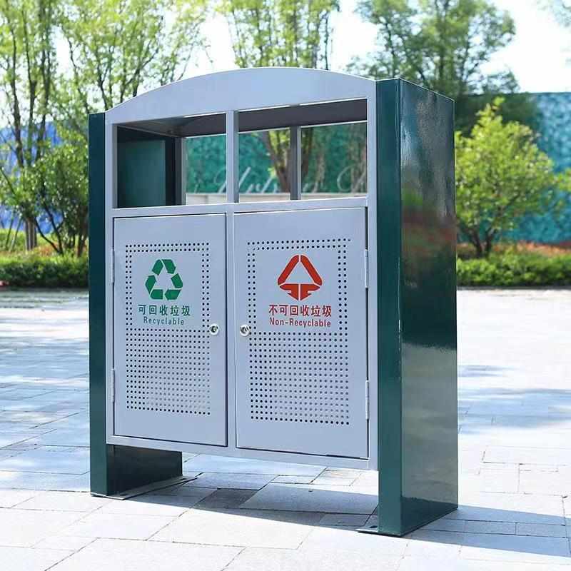 环卫垃圾桶镀锌板加厚i源头厂家量大优惠商用市政户外公园垃圾箱