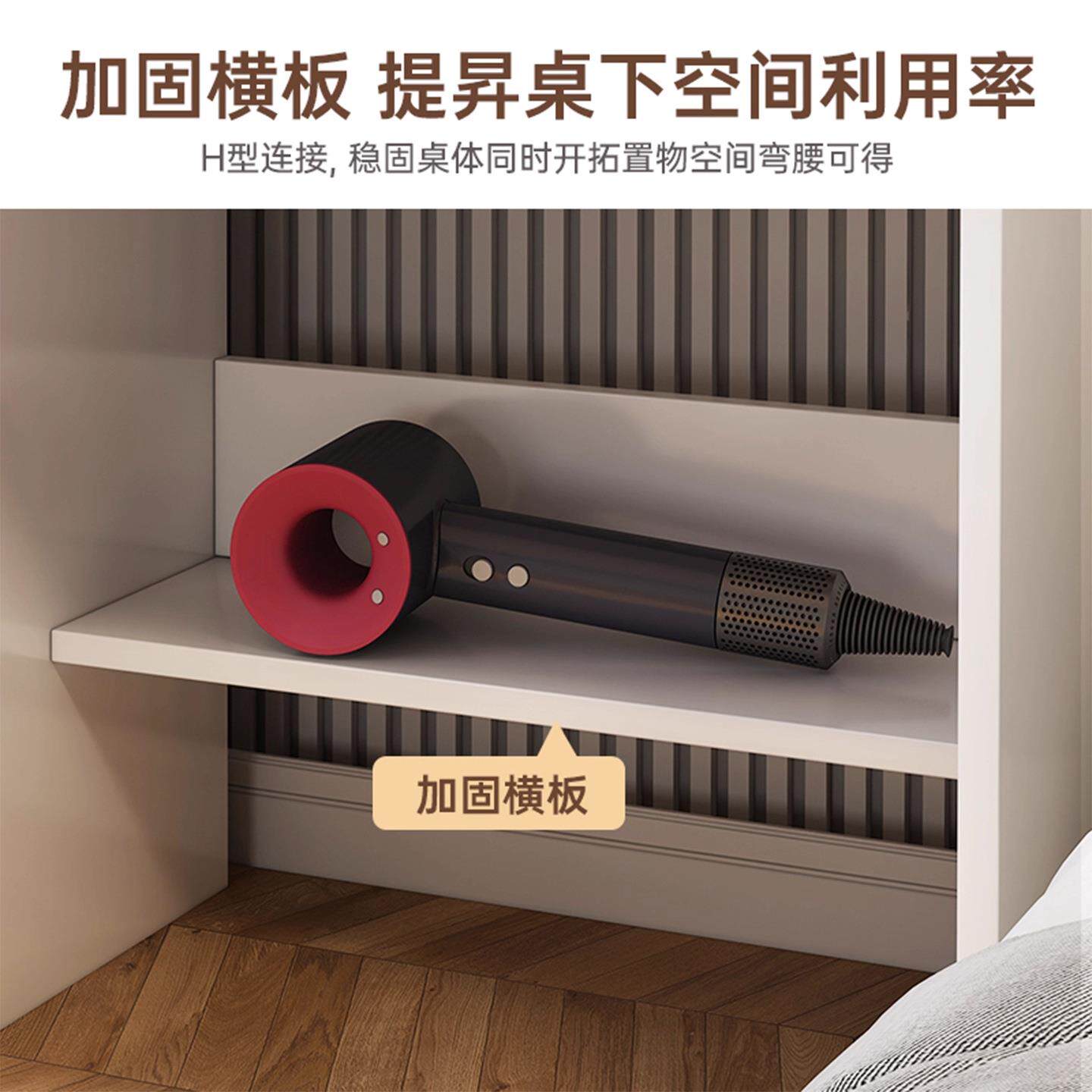 2025新款卧室轻奢化妆桌现代简约床头柜梳妆台一体家用小型梳妆桌