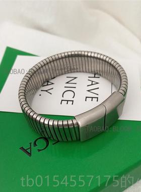 正品网红博主同银色表链小高级复古气质手环众冷淡风简手约手镯款