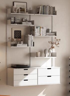 vitsoe606轨道书架墙上置物架北欧上墙展示陈列壁挂系统金属隔板