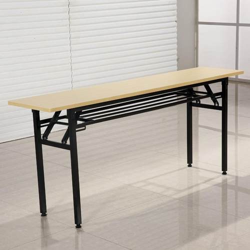 双层简易折叠办公桌培训桌长桌会议桌条形桌长条桌活动桌加厚加固