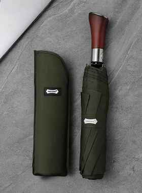 正品PARACHAS刀男士覆古全自动伞E12米加大折柄叠雨.伞韩国森系商