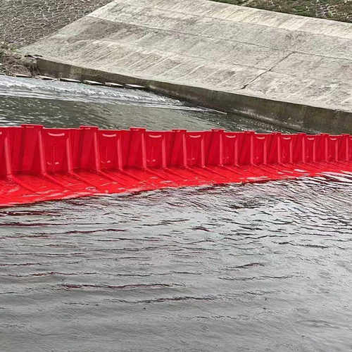 水河防洪坡道应急塑料挡l板可拆卸 防汛车库水阻通用改道流板地下