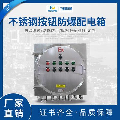 按钮箱IIC不锈钢按钮防爆配电箱304操作箱电柜仪器箱IP65防护