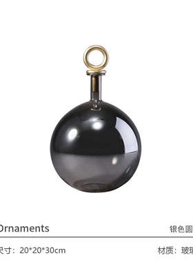 简约现代样板间厨房边柜酒柜装饰摆件组合咖啡壶仿真酒酒杯装饰品