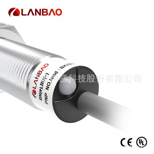 兰宝金属感应器LR12XBN04DPO PNP常开三线8mm M12电感接近开关