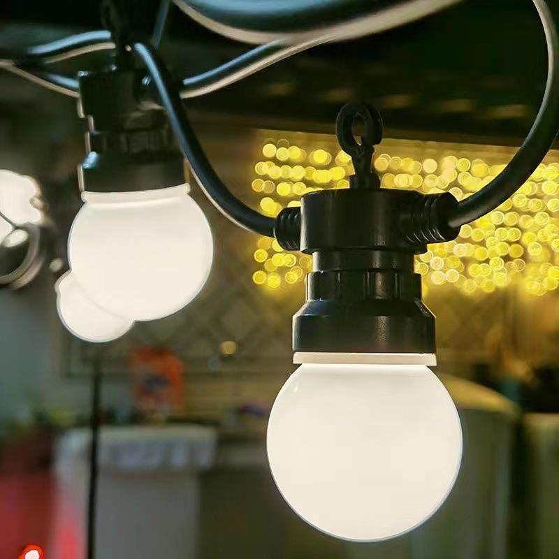 led户外露营50球泡灯大G圆灯LL017串院庭防水装饰挂球灯野营灯太