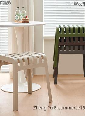 可舒服塑料凳VGX加厚高摞家用子叠椅子约特厚圆凳放板凳现代简叠