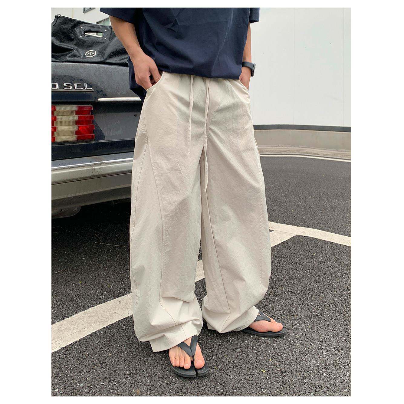 阿d服饰 25ss夏季 薄款速干 干 弯刀微阔设计 男士百搭抽绳休闲