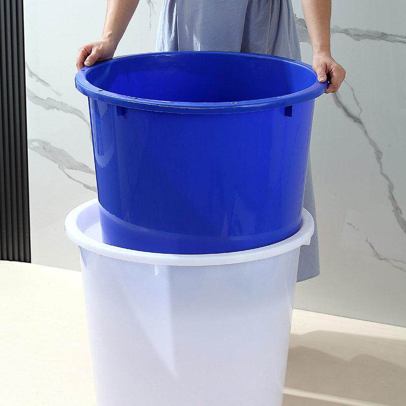 加厚牛筋桶圆桶塑料桶工业大号储水泡澡桶特厚耐用发酵桶水桶水产