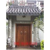 大门围墙别墅大门宗祠堂寺庙大门农村自建房大门实木大门仿古庭院