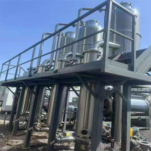 二手效M钛材蒸发器 氯化钠废水蒸发装置 强制外循环蒸发器