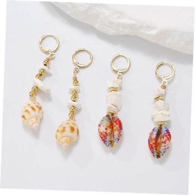 Ethnic style beach Ladies natural shell jewelry earrings饰品