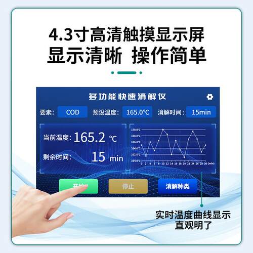 便携式O多功能RS-XJY-K 快速消解仪CD 总磷氮总 工业在线多参数水