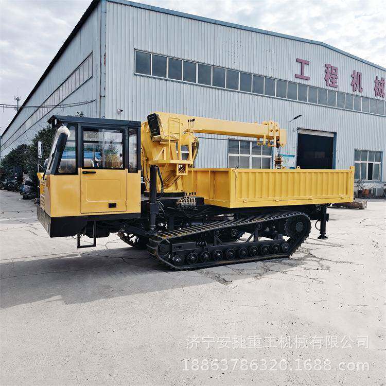伸缩臂t履带随车吊 林业移树履带吊车 全地形爬山虎车载式随车吊