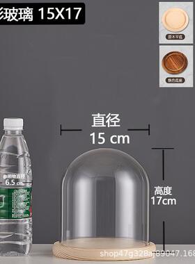 防尘品永生花玻璃罩成品密封容器礼物木塞佛像人偶手办保存