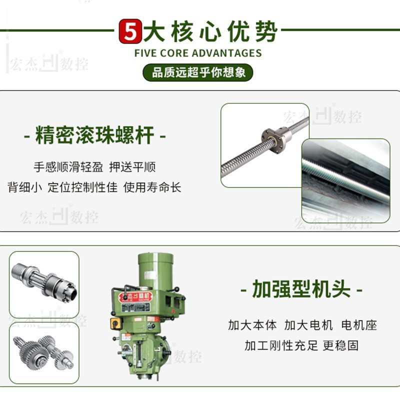 厂家批发捷甬达铣床 台湾m5普通大型精密摇臂台湾立式炮塔式铣床
