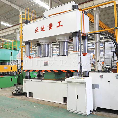 沃达波纹板成型机600吨800吨1000吨高速护栏板波纹管涵四柱液压机