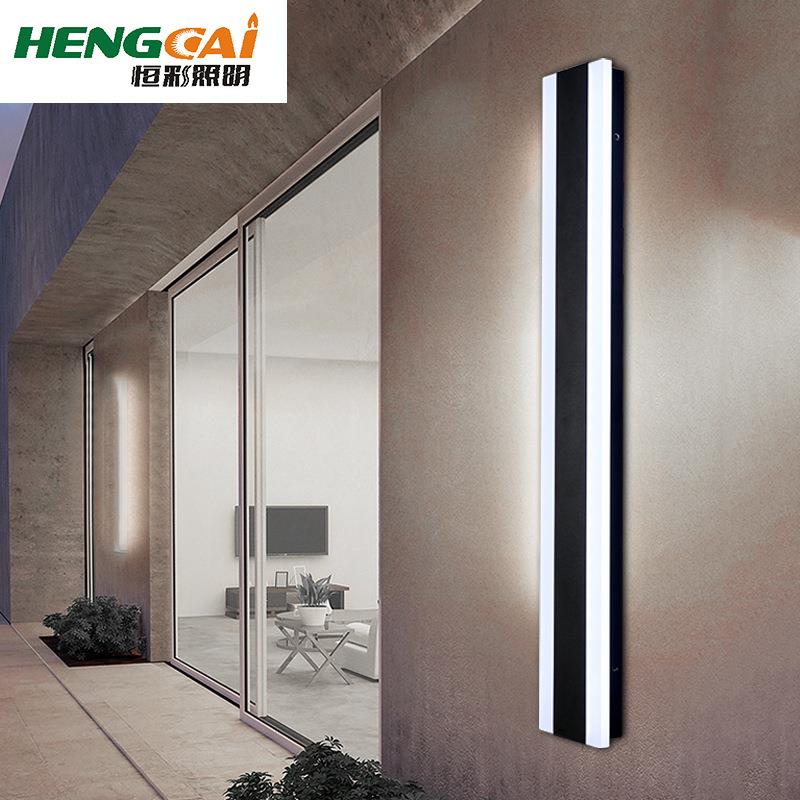 欧式长条壁灯 现代简约户外壁挂灯阳台楼梯过道创意外墙庭院灯