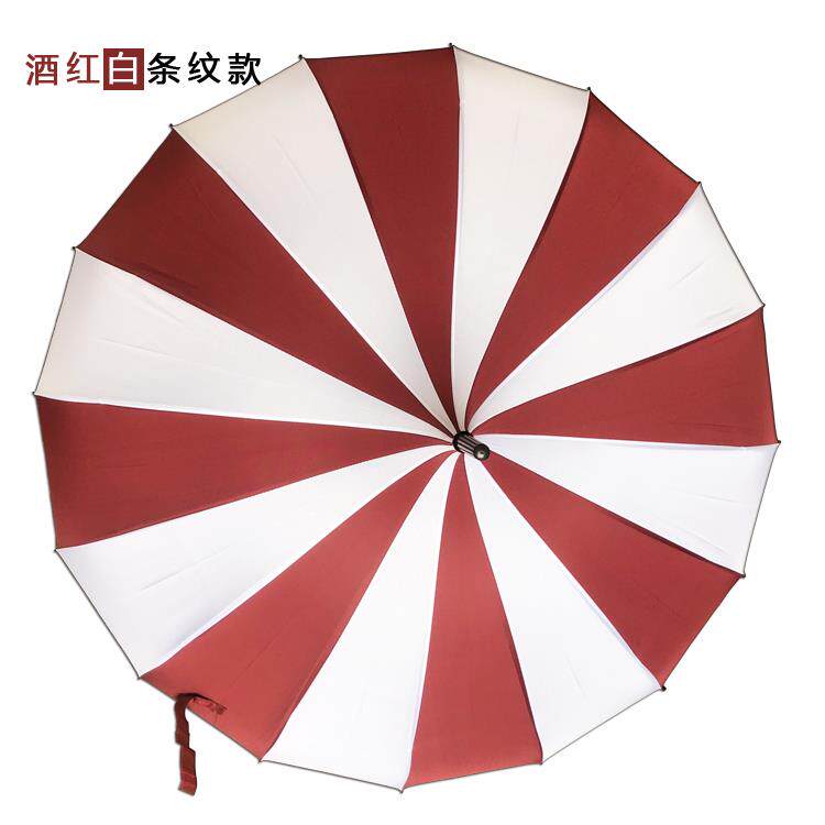 高档1骨经典黑纹白条塔伞女宝创意个性长柄复古公主遮阳伞晴雨伞6