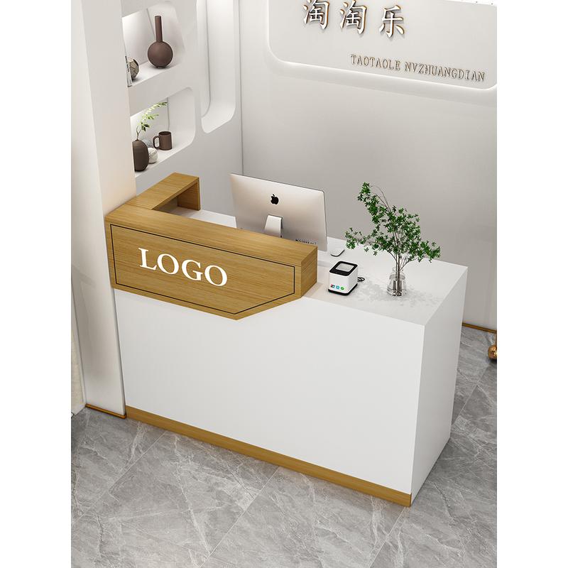 收银台简约小型吧台柜服装店美甲店饭店美发店母婴店前台小吧台桌