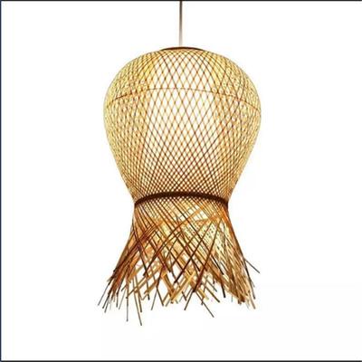 五寨县岢岚县现代简约田园风格餐厅竹艺吊灯民宿日式竹艺火锅店灯