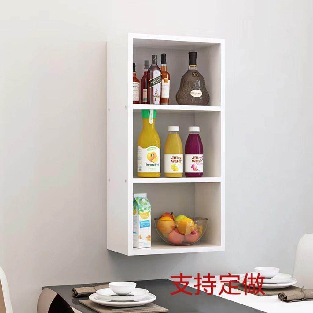 打免孔无品牌/无痕钉墙上置物架壁置物架架书酒柜酒架多层隔板毛