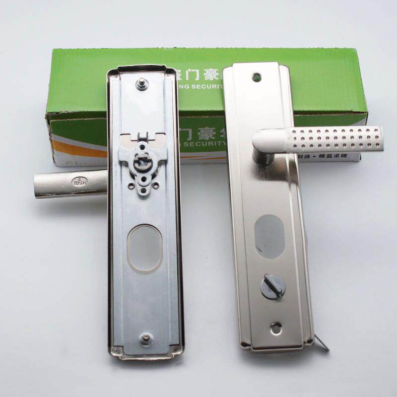 防盗门把手门锁大门进户门面板拉手手柄家用通用型锁具加厚把手