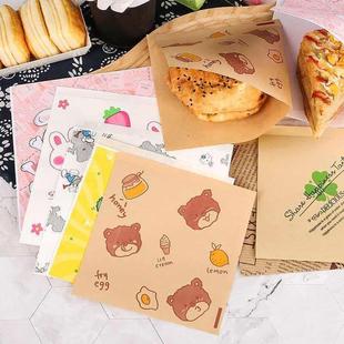 食品级麻糍包装纸三明治包装纸防油家用手抓饼纸袋早餐煎饼打包饭