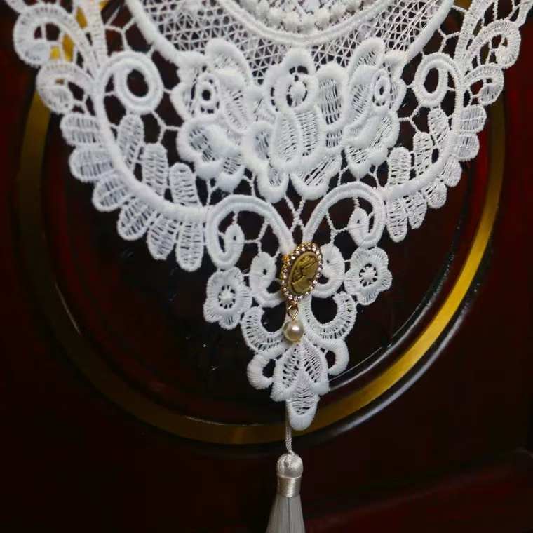 美式乡村白色蕾丝五斗柜鞋柜梳妆台盖布艺茶几电视柜餐桌桌旗盖巾