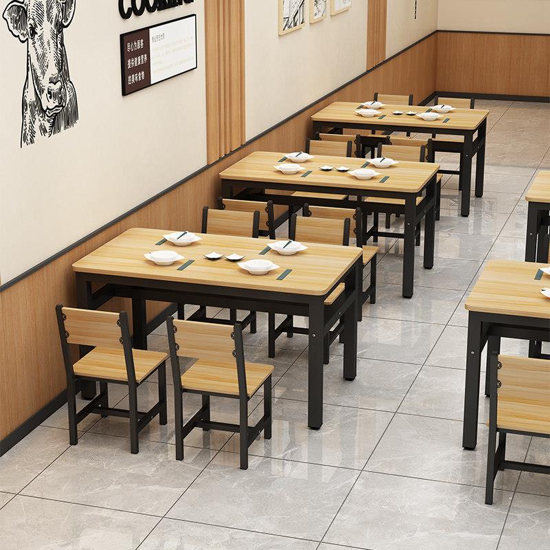 餐饮商用快餐面馆餐桌椅组合烧烤饭店早餐小吃大排档食堂饭厅桌子