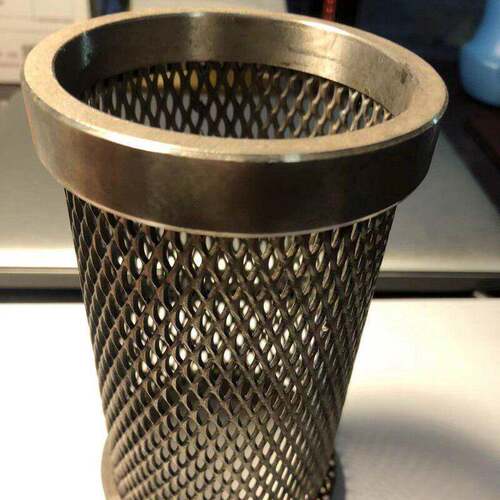 定制纯钛拉伸网 钛板激光制品 耐腐蚀化工电镀 TA1方圆形非标钛篮