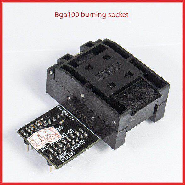 BGA100 汽车导航 汽车音响EMMC 离线存储器座弹跳座适配器翻盖座