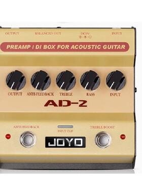 JOYO AD-2 原声吉他落地前级DI盒电箱琴民谣木吉他均衡单块效果器
