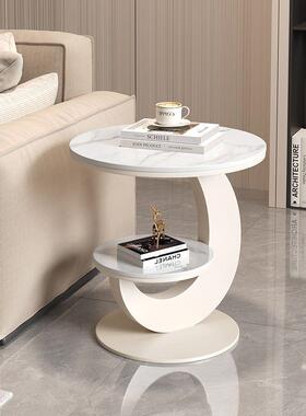轻奢边几边客阳台圆桌高级沙发桌双层简易几家用创意茶小MSE厅桌