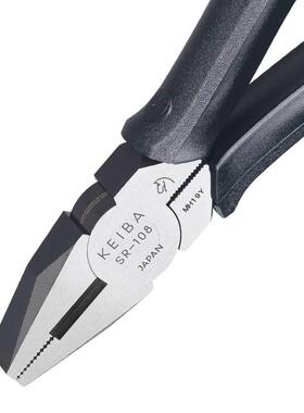 日本进口马牌钢丝钳电工钳SR-108老虎钳平嘴钳斜嘴钳