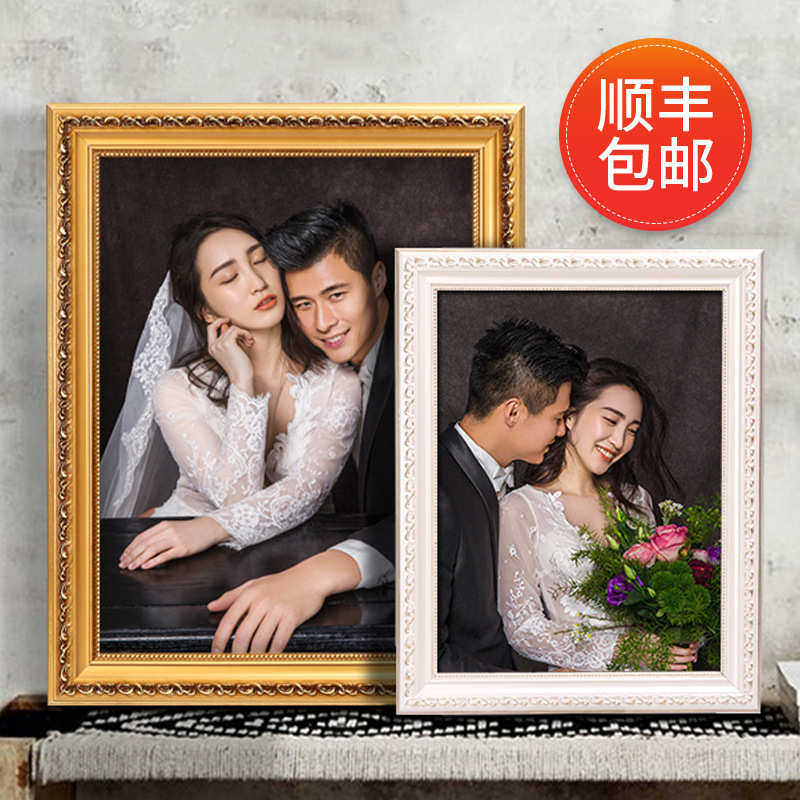 实木画框外框装裱挂墙创意大尺寸照片16 20 24 36寸欧式复古相框,家居饰品,相框/画框,淘宝优惠券,粉丝福利购,淘宝优惠卷