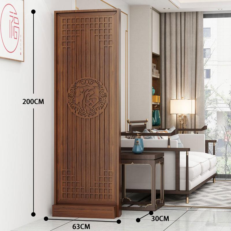 高档中式屏风隔墙客座屏可移动装饰架遮挡厅现断屏代简约办公室家