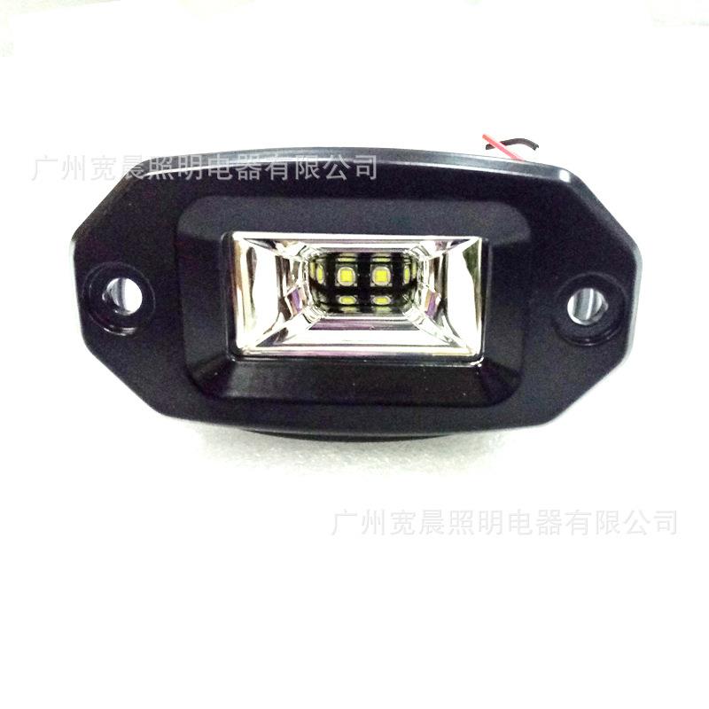 20wLED带耳朵工作灯嵌入式4X4越野车保险杠卡车货车边灯