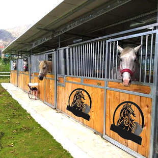 马厩标志滴胶模具diy马场标识马头门牌挂件装饰镜面硅胶模具