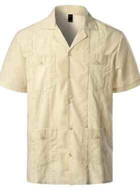 Shirts Summer Shirt For Men Mens Clothes White Tops Cotton