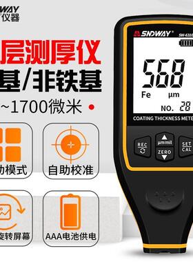 深达威 SW-6310A 漆膜仪涂层测厚仪高精度汽车漆面检测厚度仪